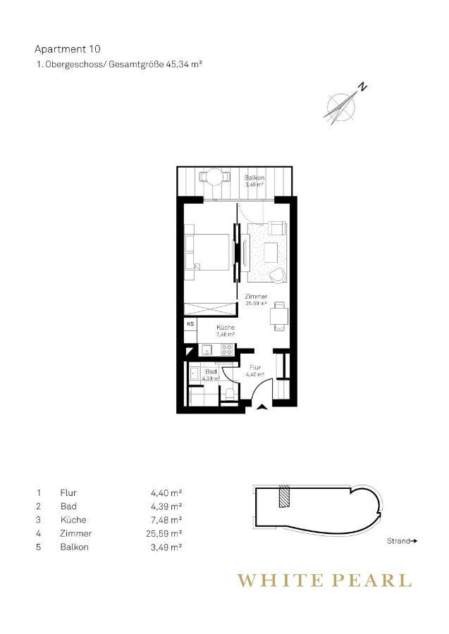 Apartment White Pearl 1.10 Timmendorfer Strand